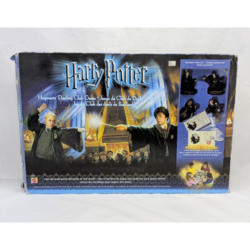 2003 Mattel Harry Potter Hogwarts Dueling Club Board Game